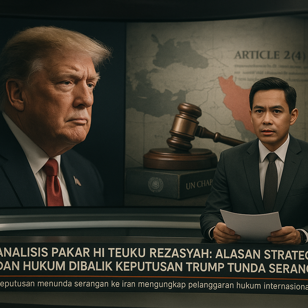 Analisis Pakar HI Teuku Rezasyah: Alasan Strategis dan Hukum Dibalik Keputusan Trump Tunda Serangan Iran
