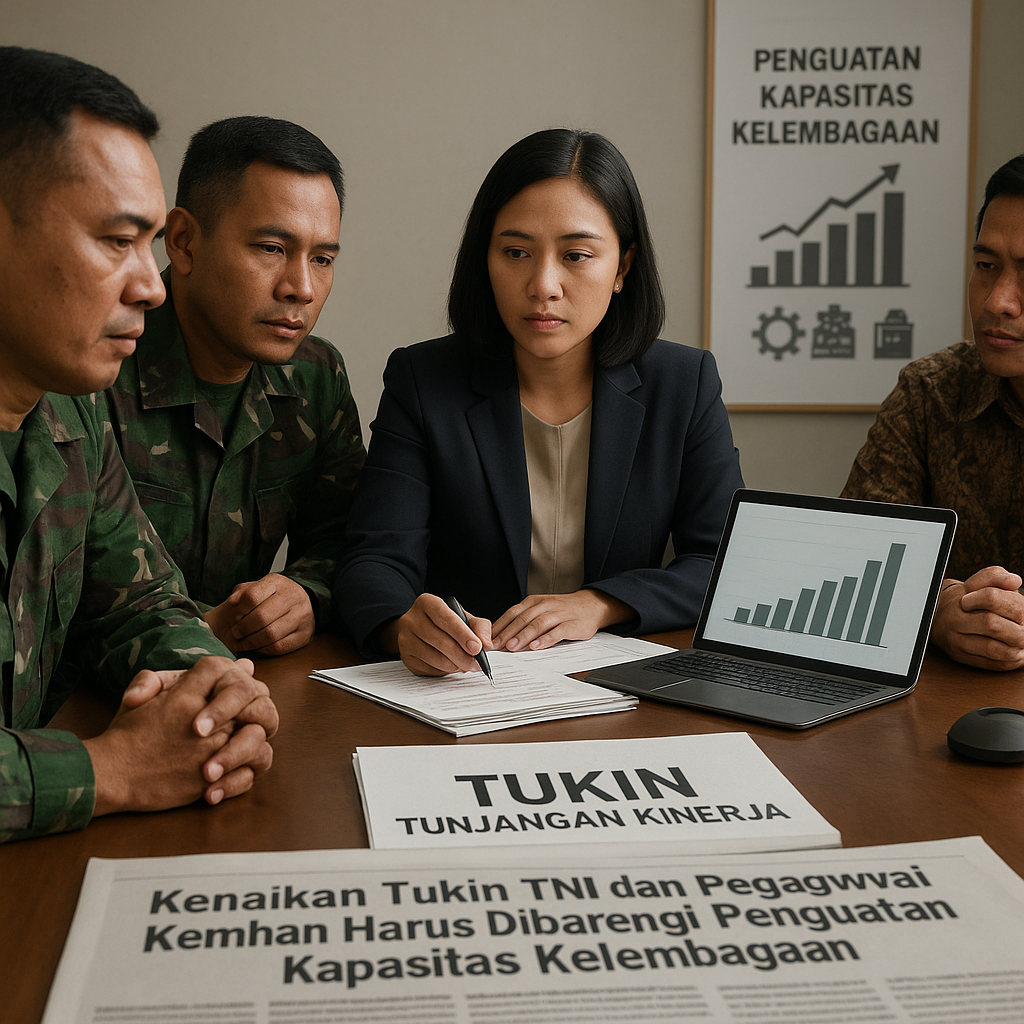 Kenaikan Tukin TNI dan Pegawai Kemhan Harus Dibarengi Penguatan Kapasitas Kelembagaan