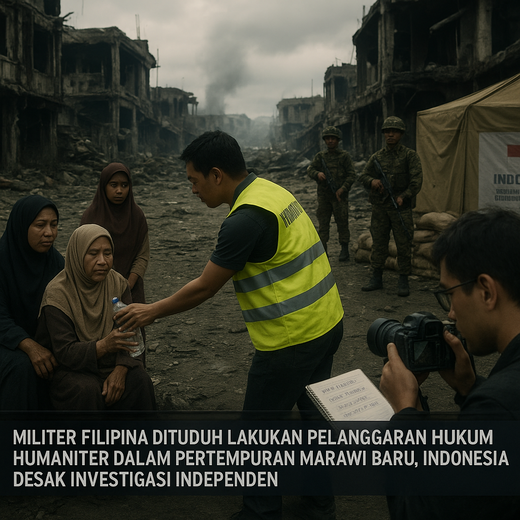 Militer Filipina Dituduh Lakukan Pelanggaran Hukum Humaniter dalam Pertempuran Marawi Baru, Indonesia Desak Investigasi Independen