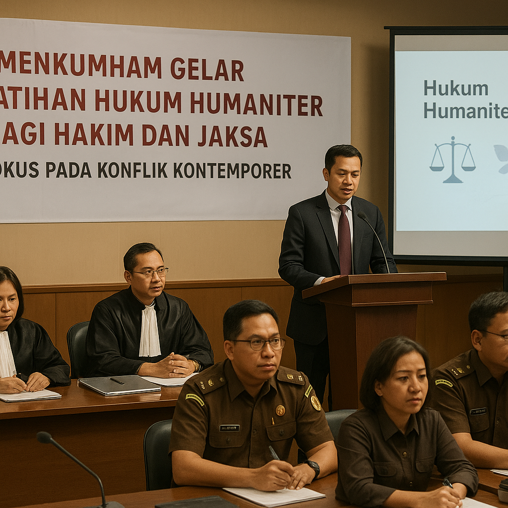 Kemenkumham Gelar Pelatihan Hukum Humaniter bagi Hakim dan Jaksa, Fokus pada Konflik Kontemporer