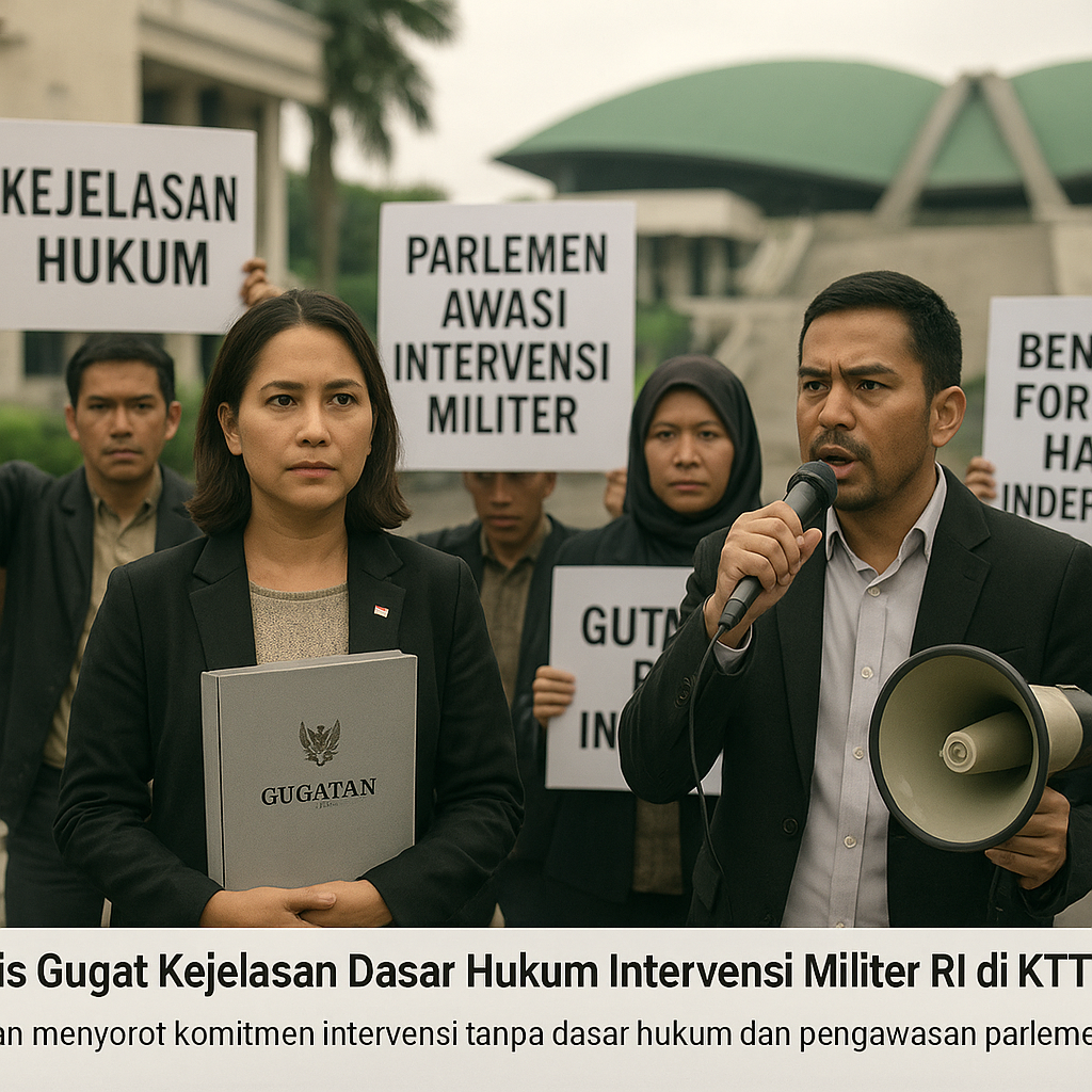 Aktivis Gugat Kejelasan Dasar Hukum Intervensi Militer RI di KTT Luar Negeri