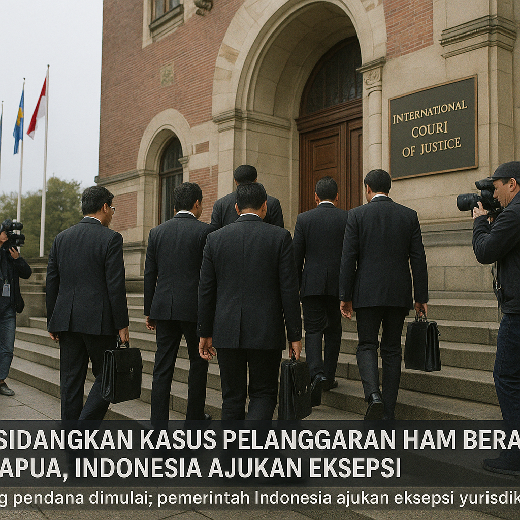 ICJ Sidangkan Kasus Pelanggaran HAM Berat di Papua, Indonesia Ajukan Eksepsi