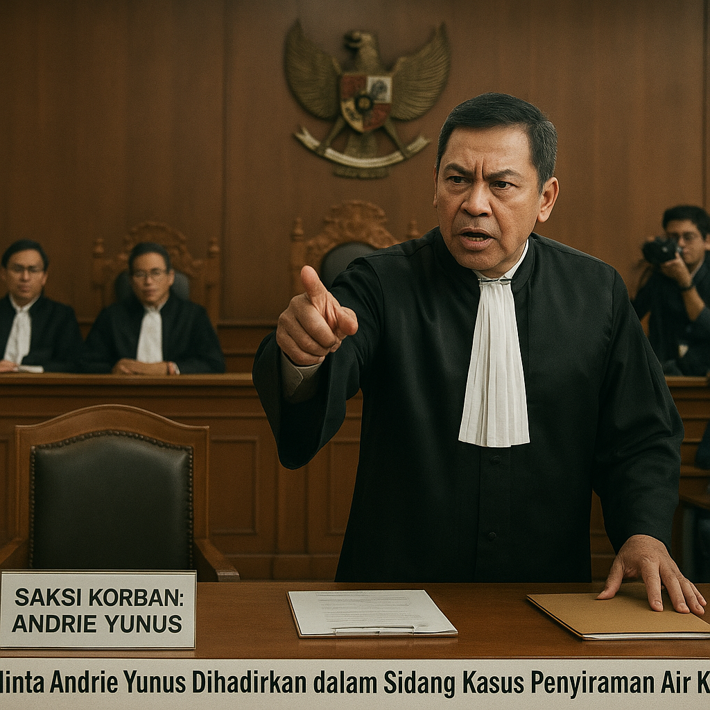 Hakim Minta Andrie Yunus Dihadirkan dalam Sidang Kasus Penyiraman Air Keras