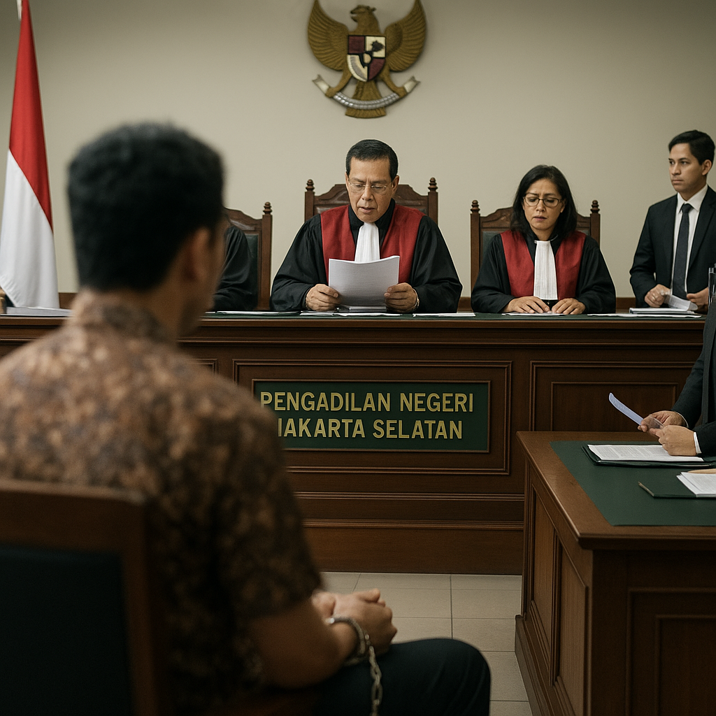 Pengadilan Negeri Jakarta Selatan Vonis 15 Tahun untuk Pelaku Kejahatan Perang Bayangan