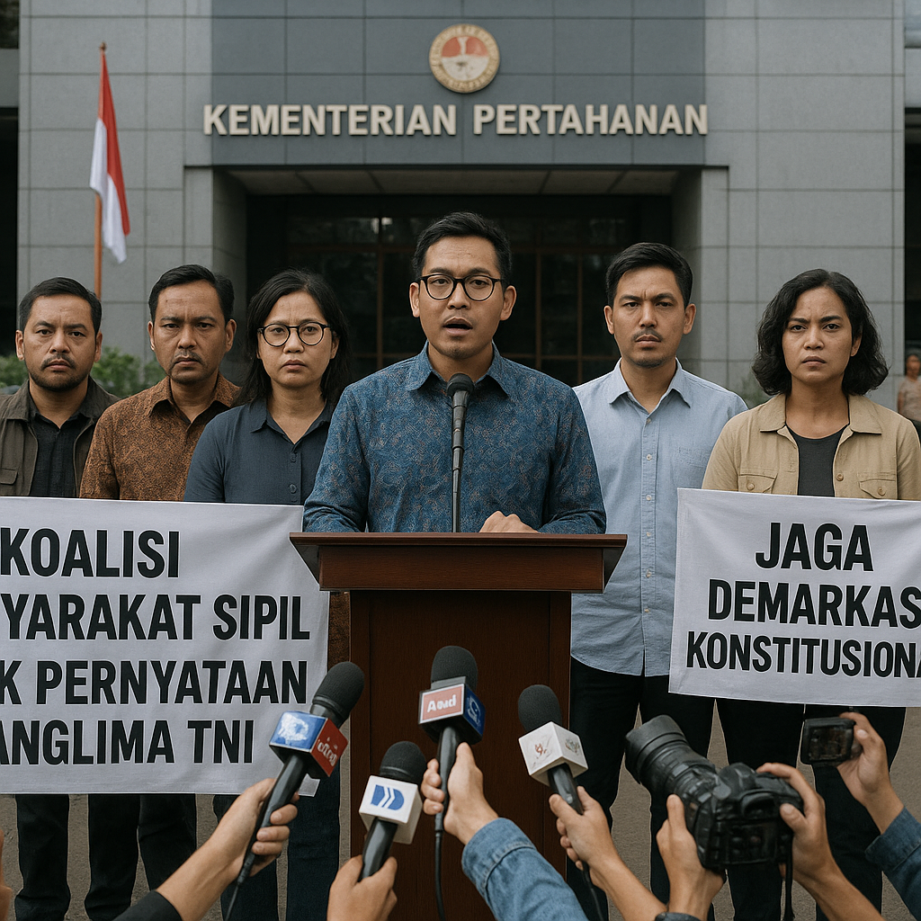 Koalisi Masyarakat Sipil Desak Panglima TNI Koreksi Pernyataan Soal Tanggung Jawab Keamanan