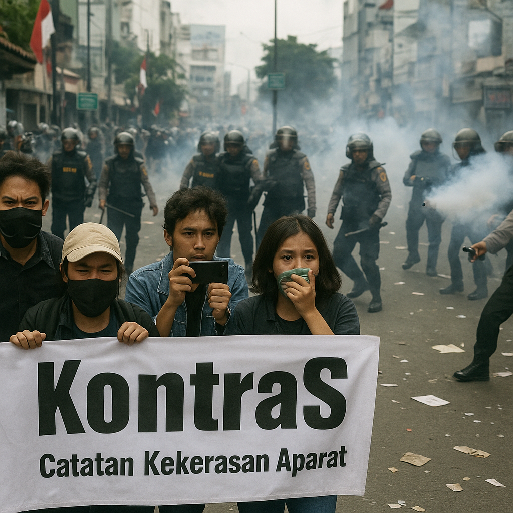 KontraS Soroti Peningkatan Kekerasan oleh Aparat dalam Pengendalian Demonstrasi