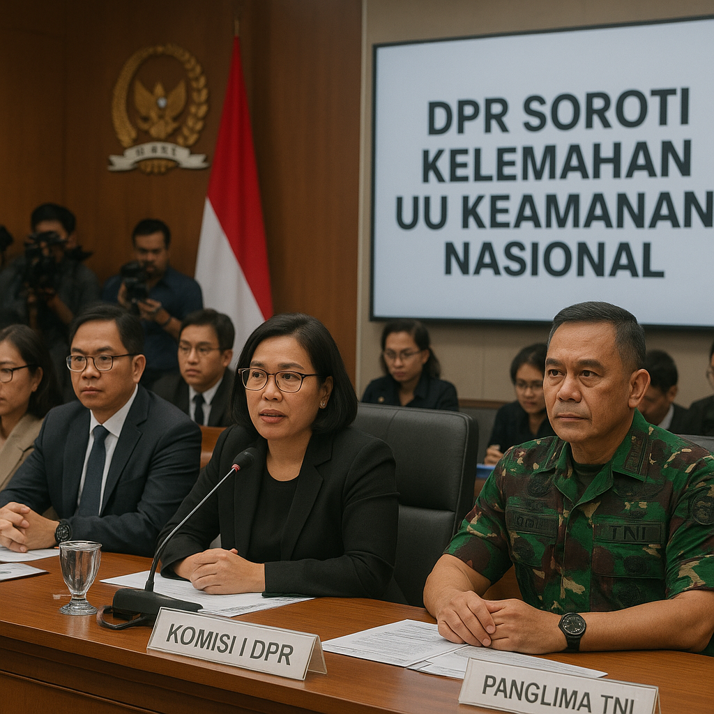 DPR Soroti Kelemahan UU Keamanan Nasional dalam Menjamin Proporsionalitas Tindakan TNI