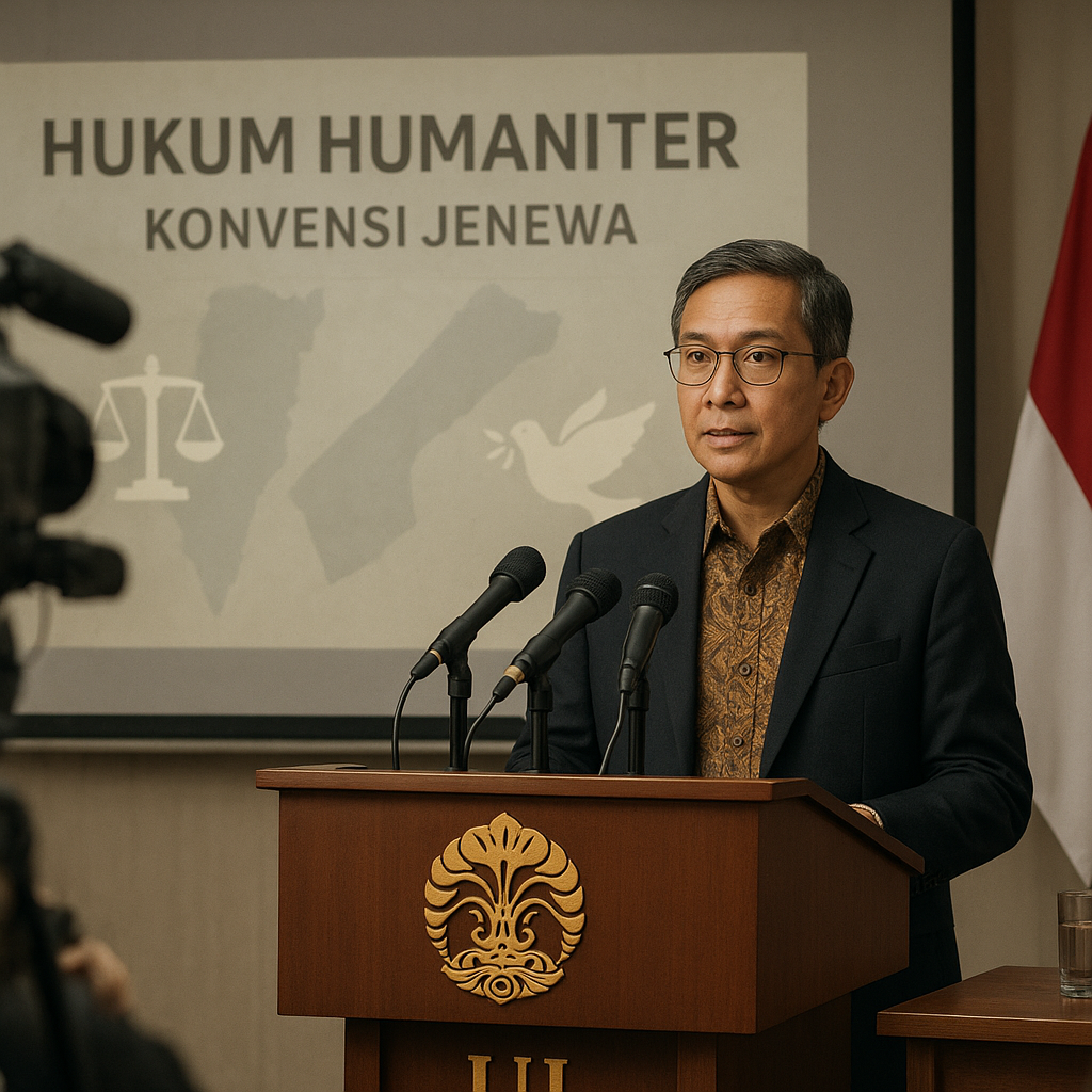 Merespons Konflik Gaza, Pakar Hukum Internasional UI: Indonesia Harus Konsisten Desak Penerapan Hukum Humaniter