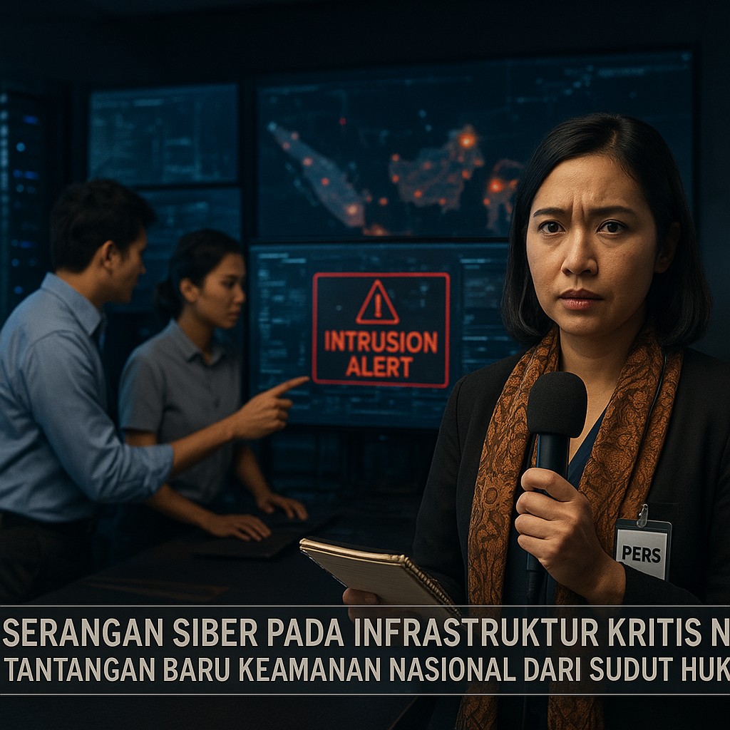 Serangan Siber pada Infrastruktur Kritis Negara: Tantangan Baru Keamanan Nasional dari Sudut Hukum
