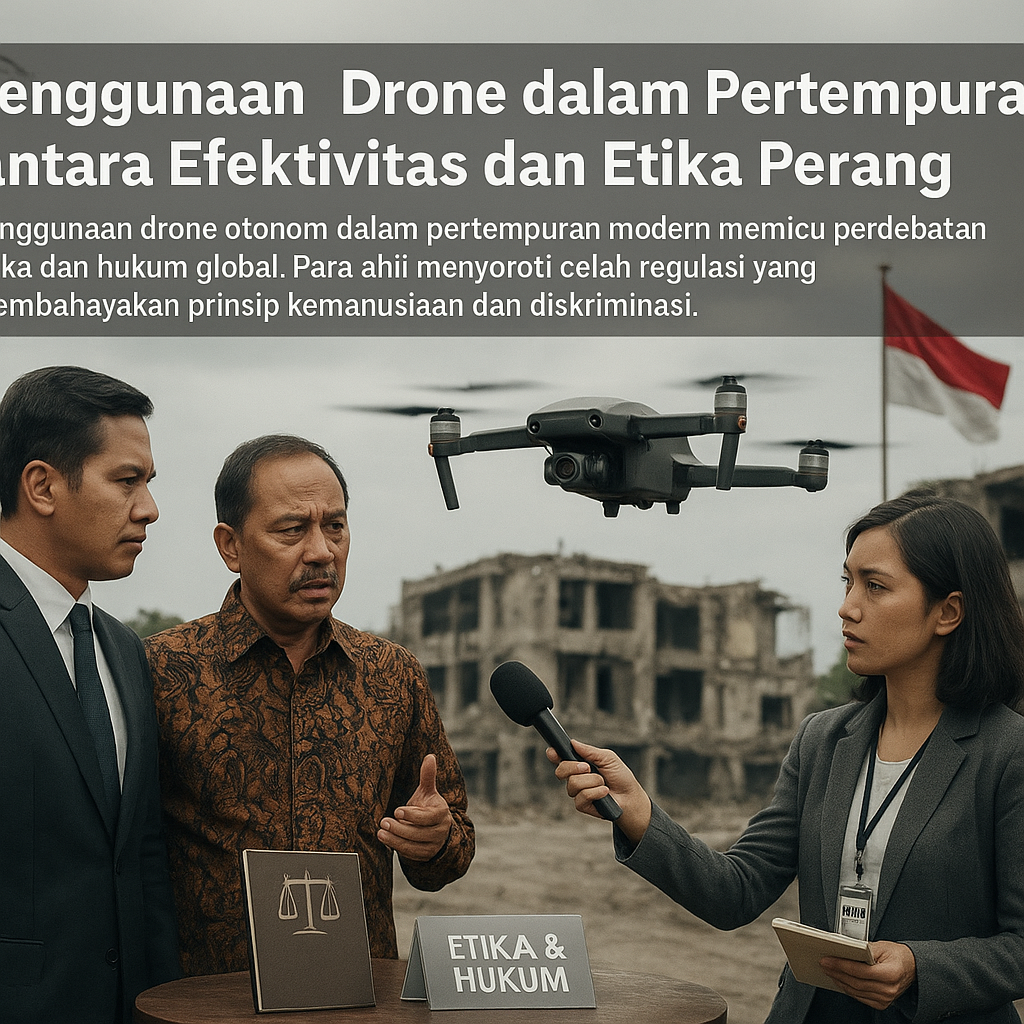 Penggunaan Drone dalam Pertempuran: Antara Efektivitas dan Etika Perang