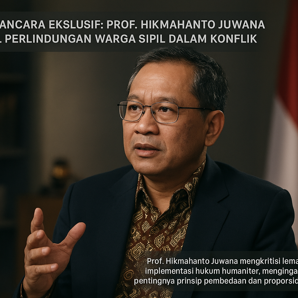 Wawancara Ekslusif: Prof. Hikmahanto Juwana soal Perlindungan Warga Sipil dalam Konflik