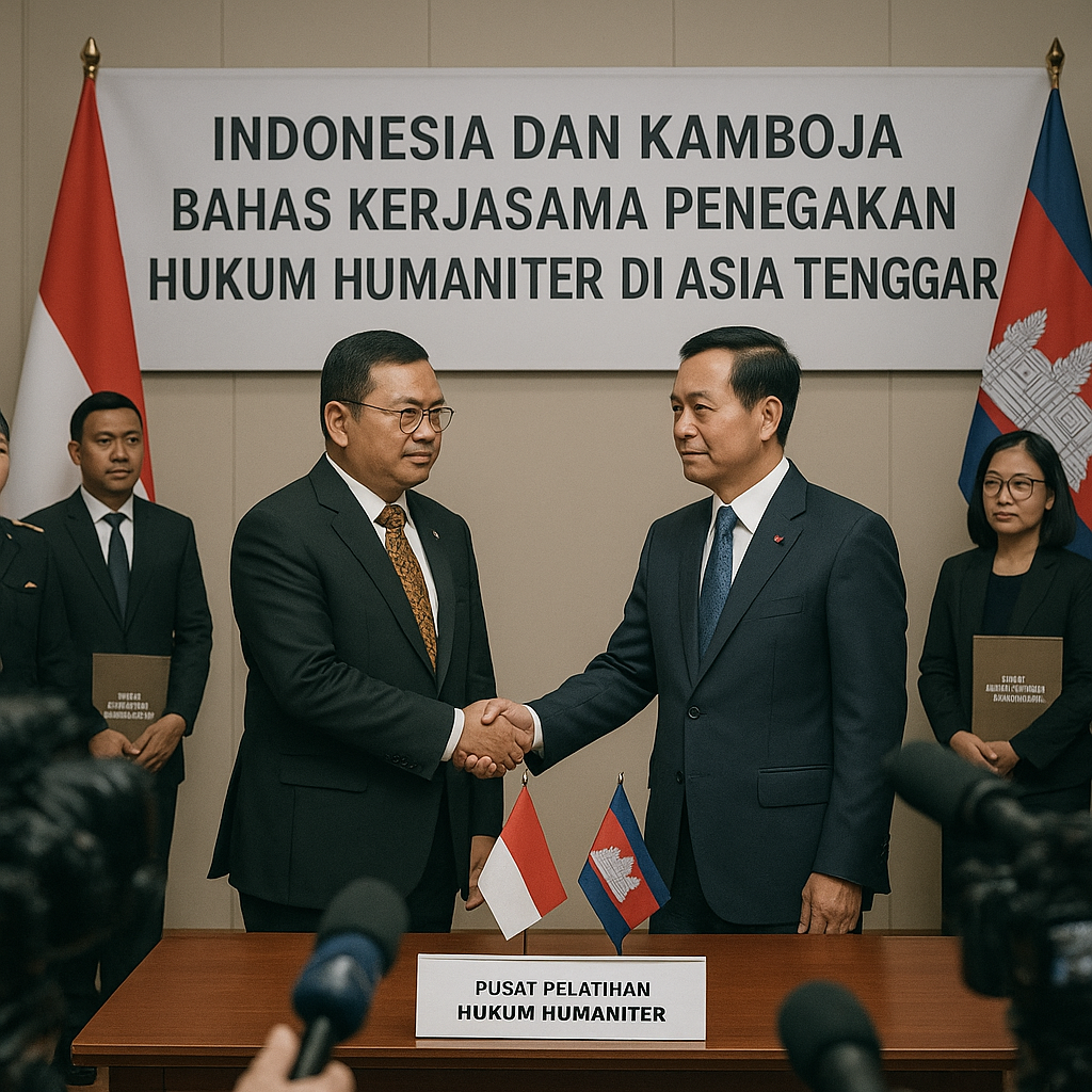 Indonesia dan Kamboja Bahas Kerjasama Penegakan Hukum Humaniter di Asia Tenggara