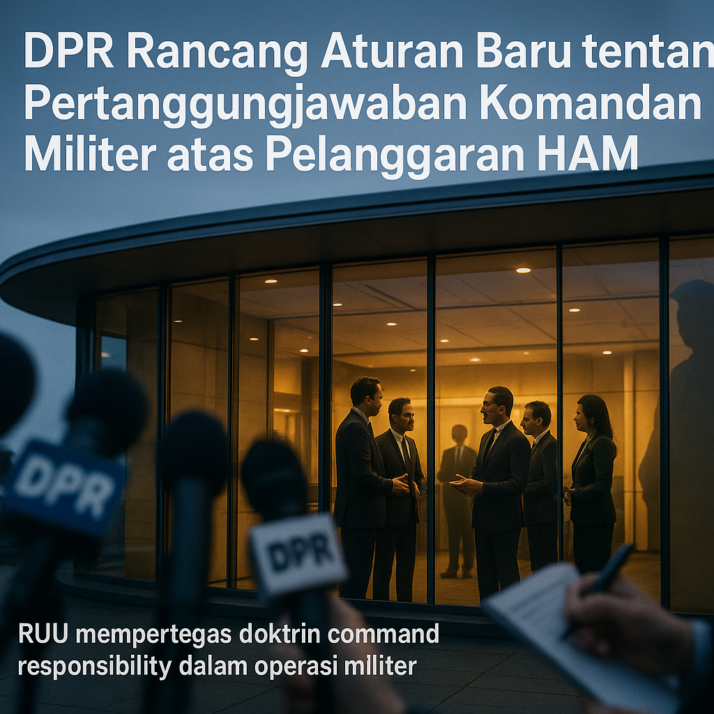 DPR Rancang Aturan Baru tentang Pertanggungjawaban Komandan Militer atas Pelanggaran HAM