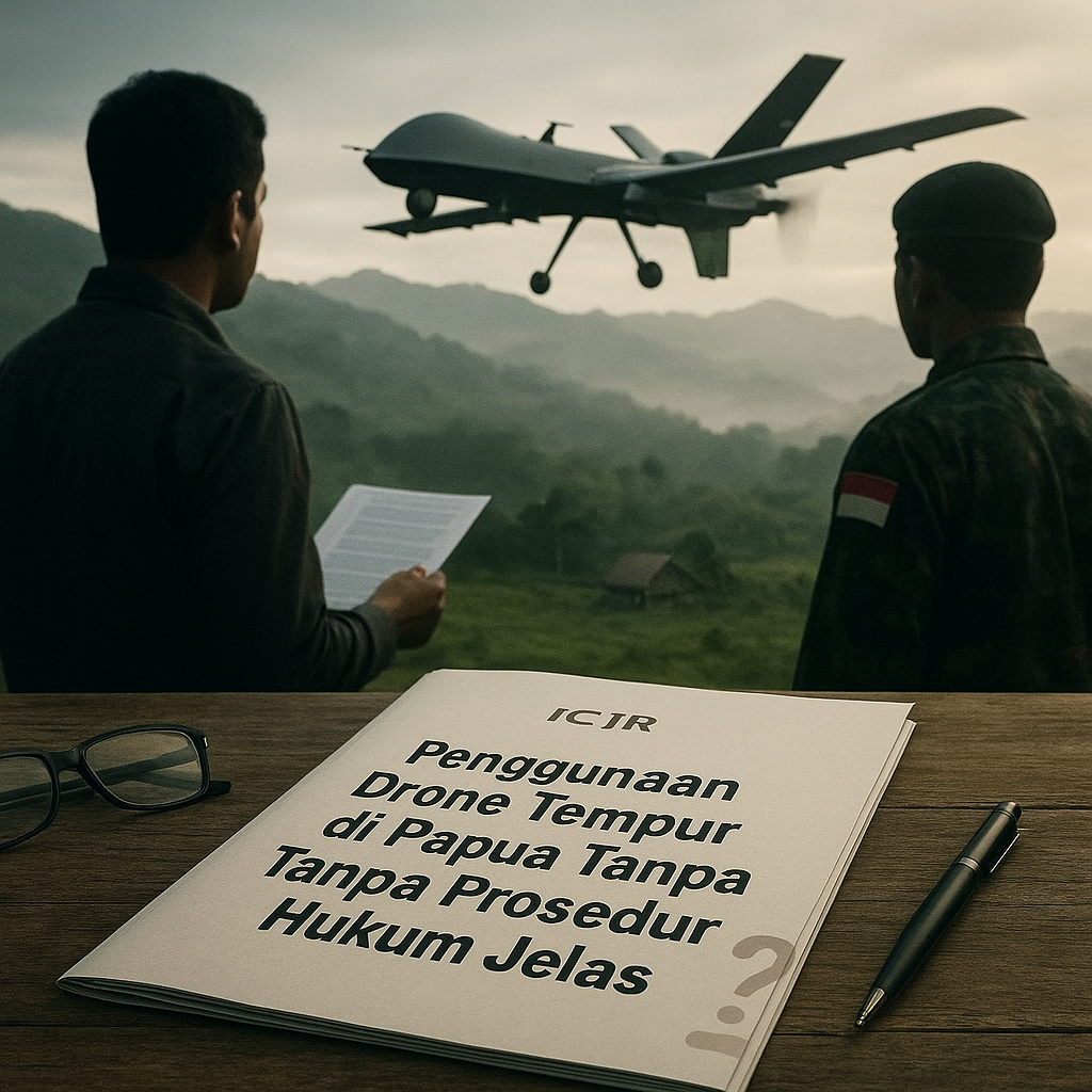 ICJR: Penggunaan Drone Tempur di Papua Tanpa Prosedur Hukum Jelas Ancam Keamanan Nasional