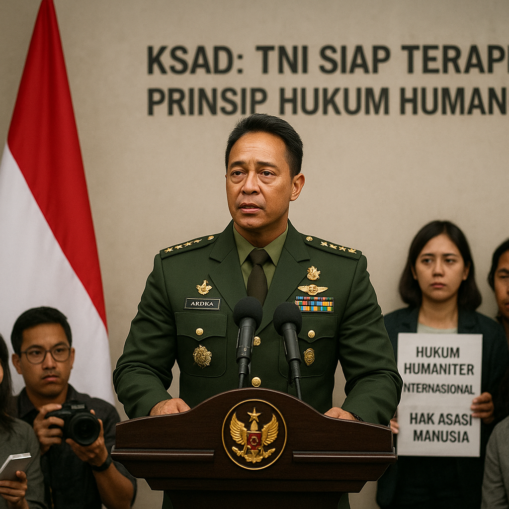 KSAD: TNI Siap Terapkan Prinsip Hukum Humaniter dalam Setiap Operasi di Daerah Rawan Konflik