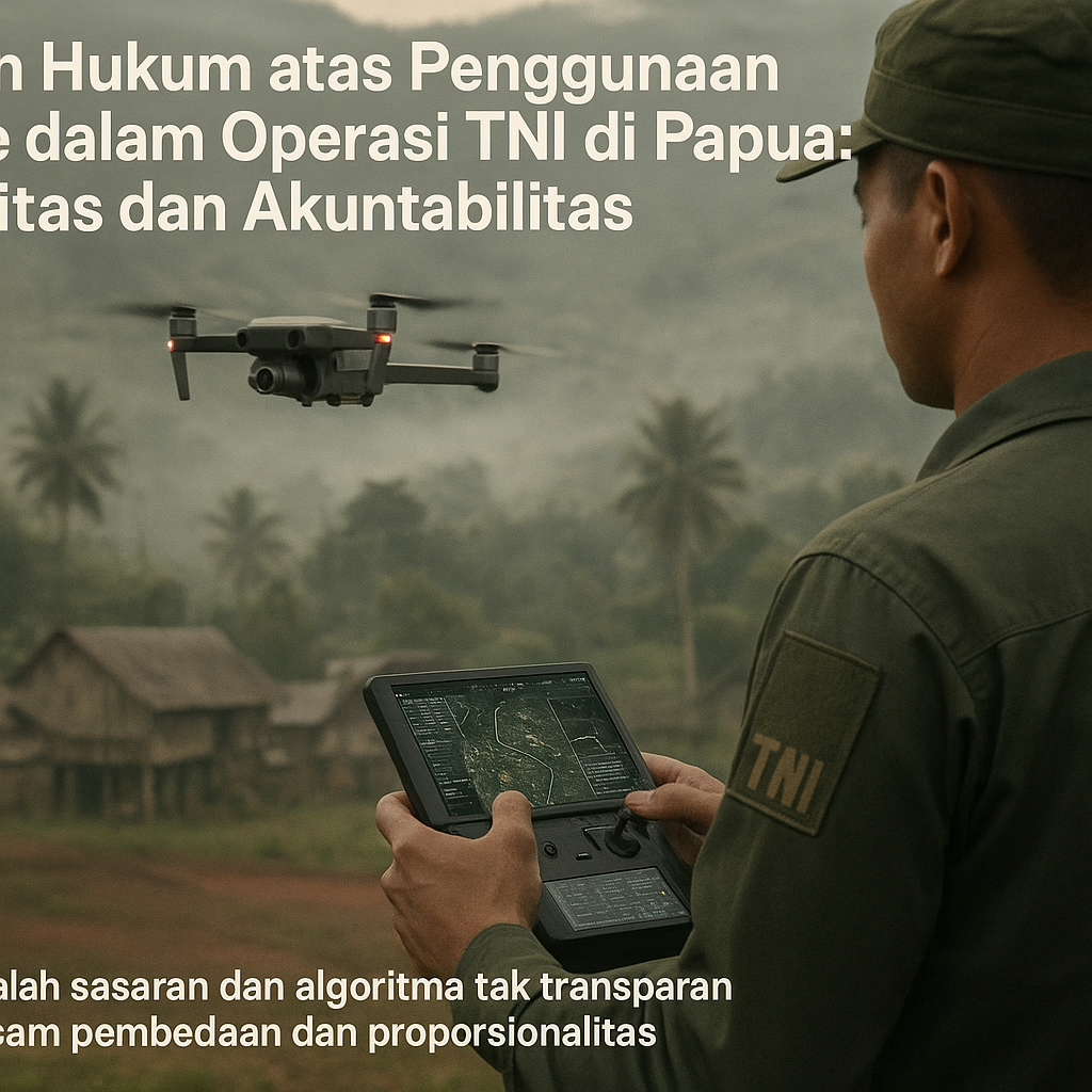 Kajian Hukum atas Penggunaan Drone dalam Operasi TNI di Papua: Legalitas dan Akuntabilitas
