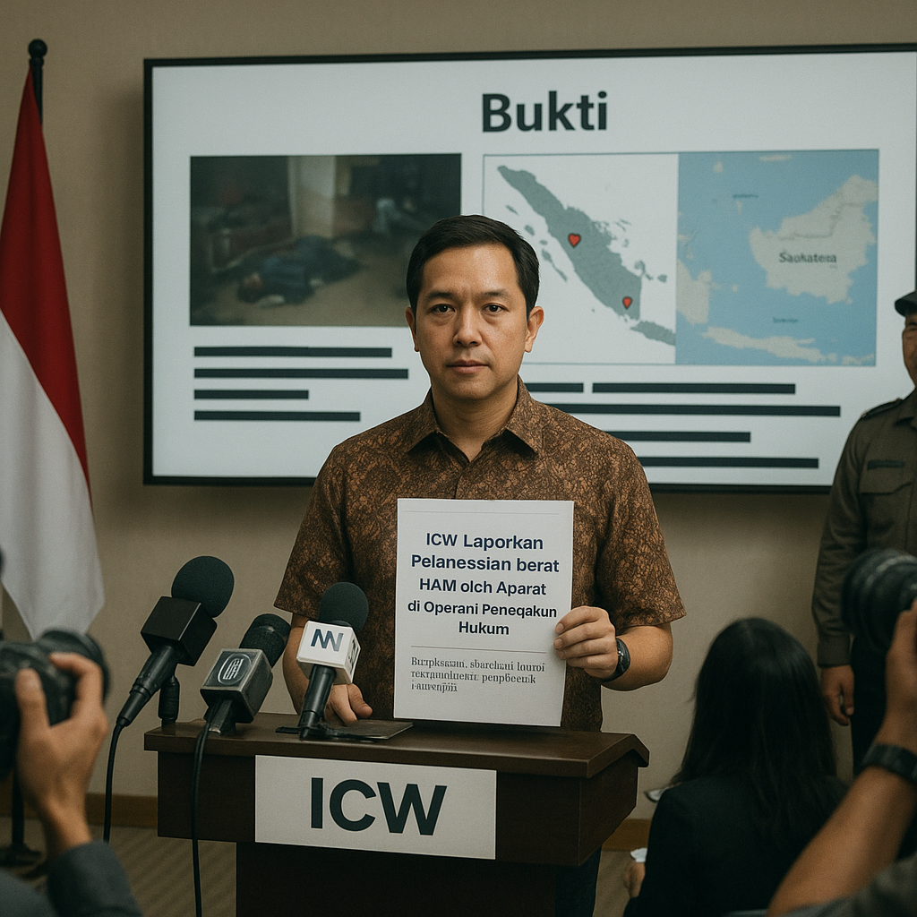 ICW Laporkan Pelanggaran Berat HAM oleh Aparat di Operasi Penegakan Hukum