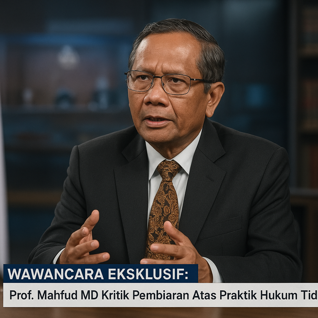 Wawancara Eksklusif: Prof. Mahfud MD Kritik Pembiaran Atas Praktik Hukum Tidak Etis