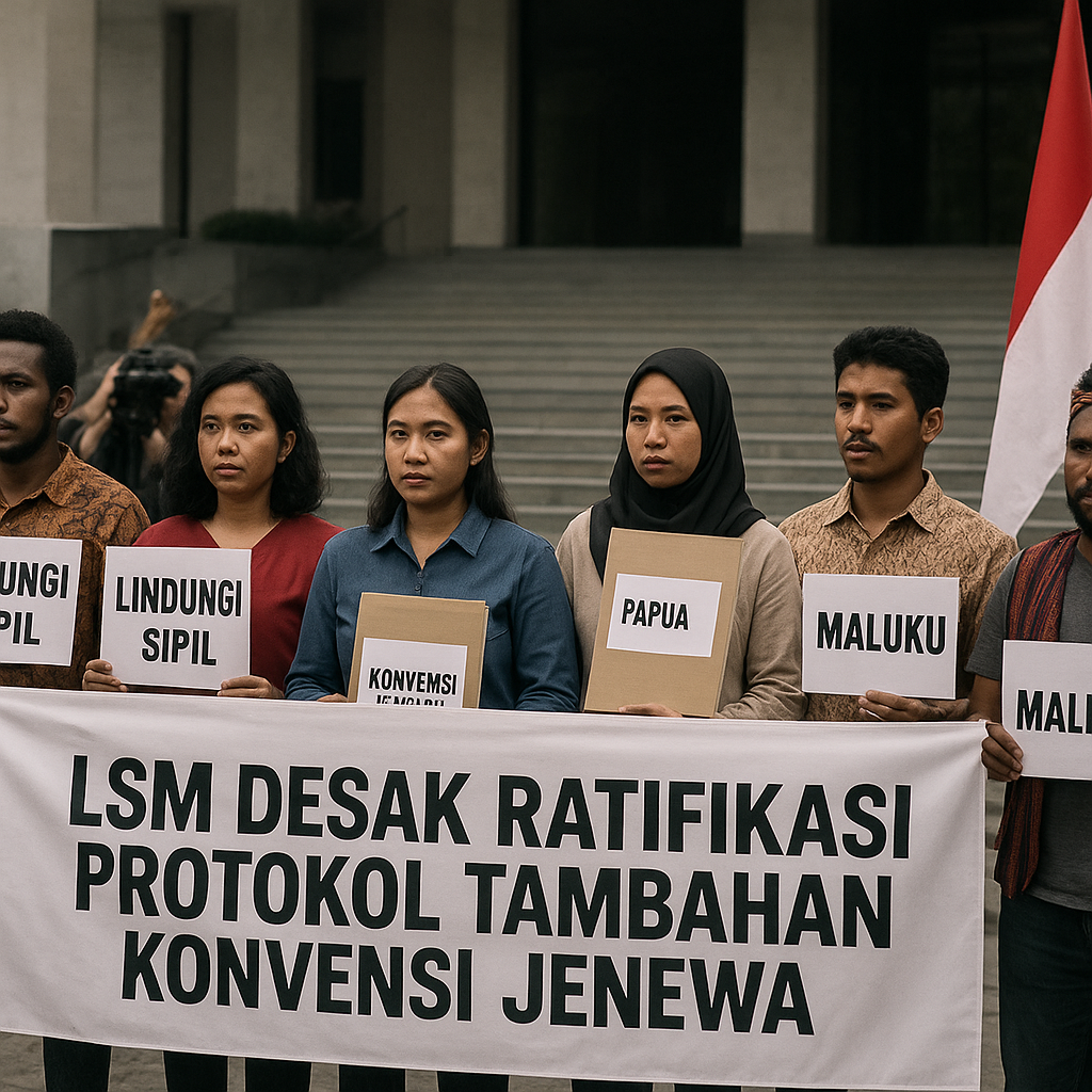 LSM Desak Ratifikasi Protokol Tambahan Konvensi Jenewa untuk Lindungi Sipil