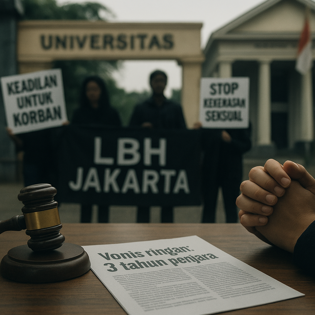 LBH Jakarta: Vonis Ringan Terdakwa Kekerasan Seksual di Kampus Menciderai Keadilan