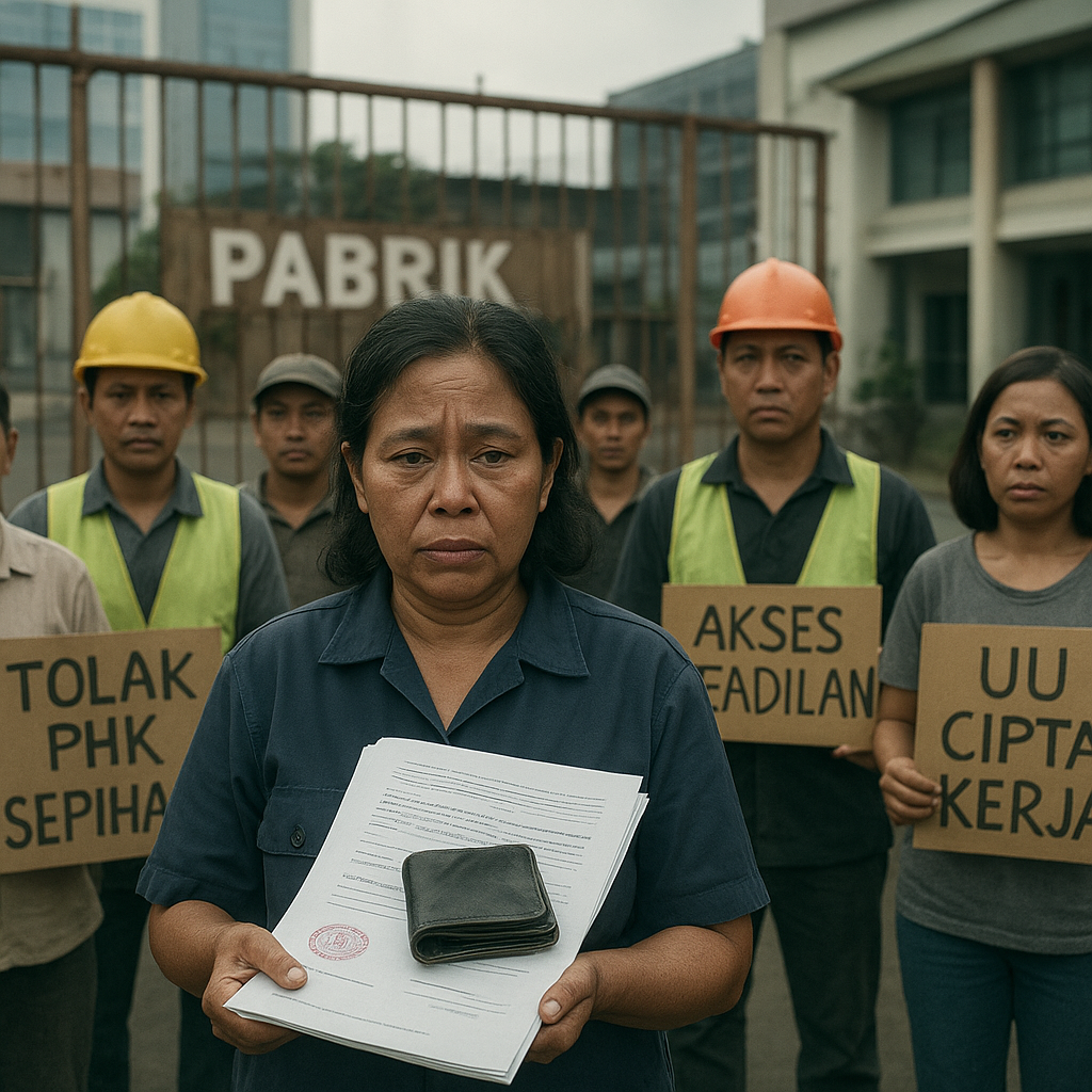 Dampak UU Cipta Kerja: Buruh Kehilangan Akses Keadilan