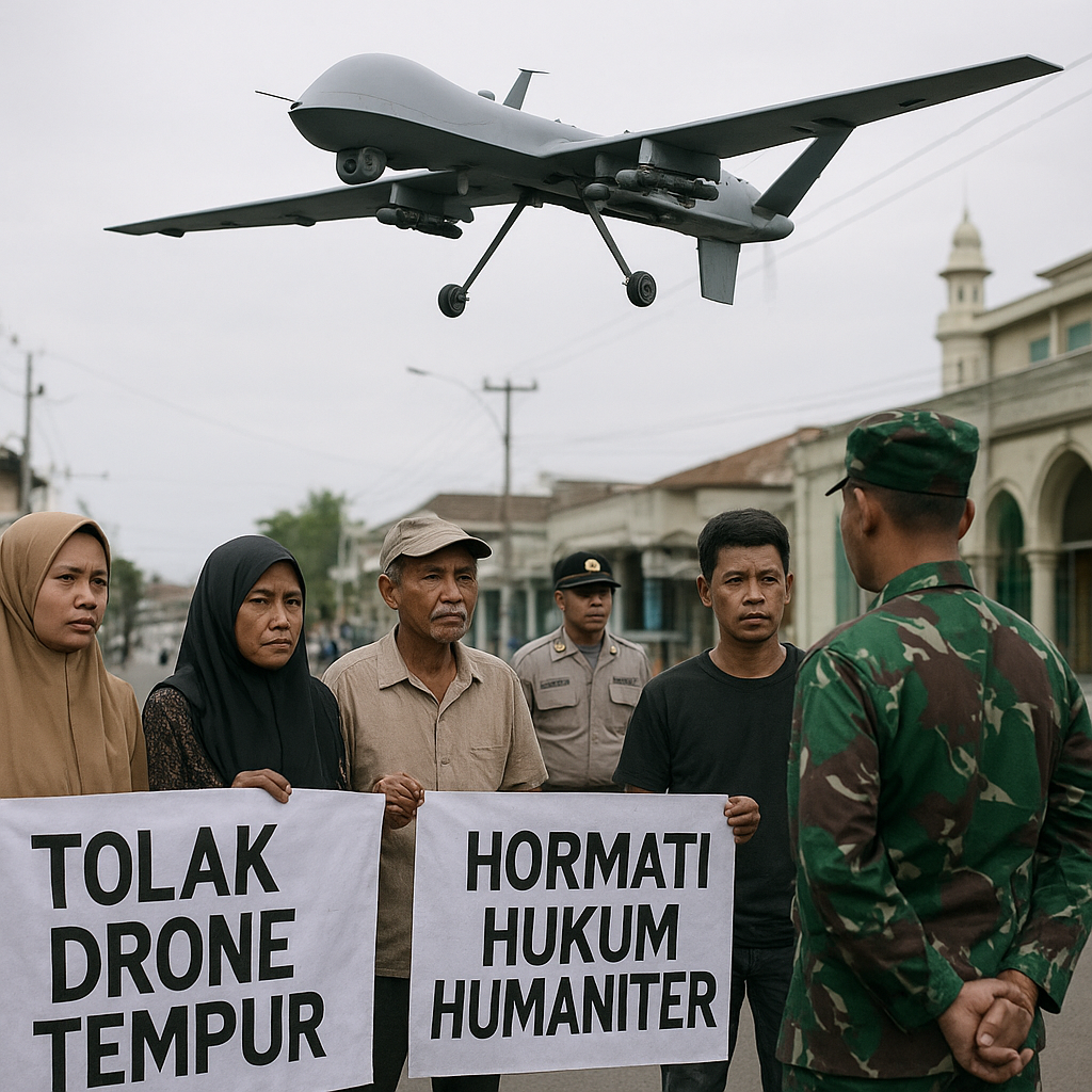 Kontroversi Penggunaan Drone Tempur di Aceh: TNI Sebut Efektif, Aktivis Nilai Langgar Hukum Humaniter