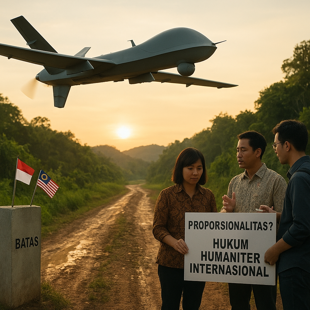 Polemik Penggunaan Drone Tempur di Perbatasan Indonesia-Malaysia: Analisis Hukum Humaniter Internasional