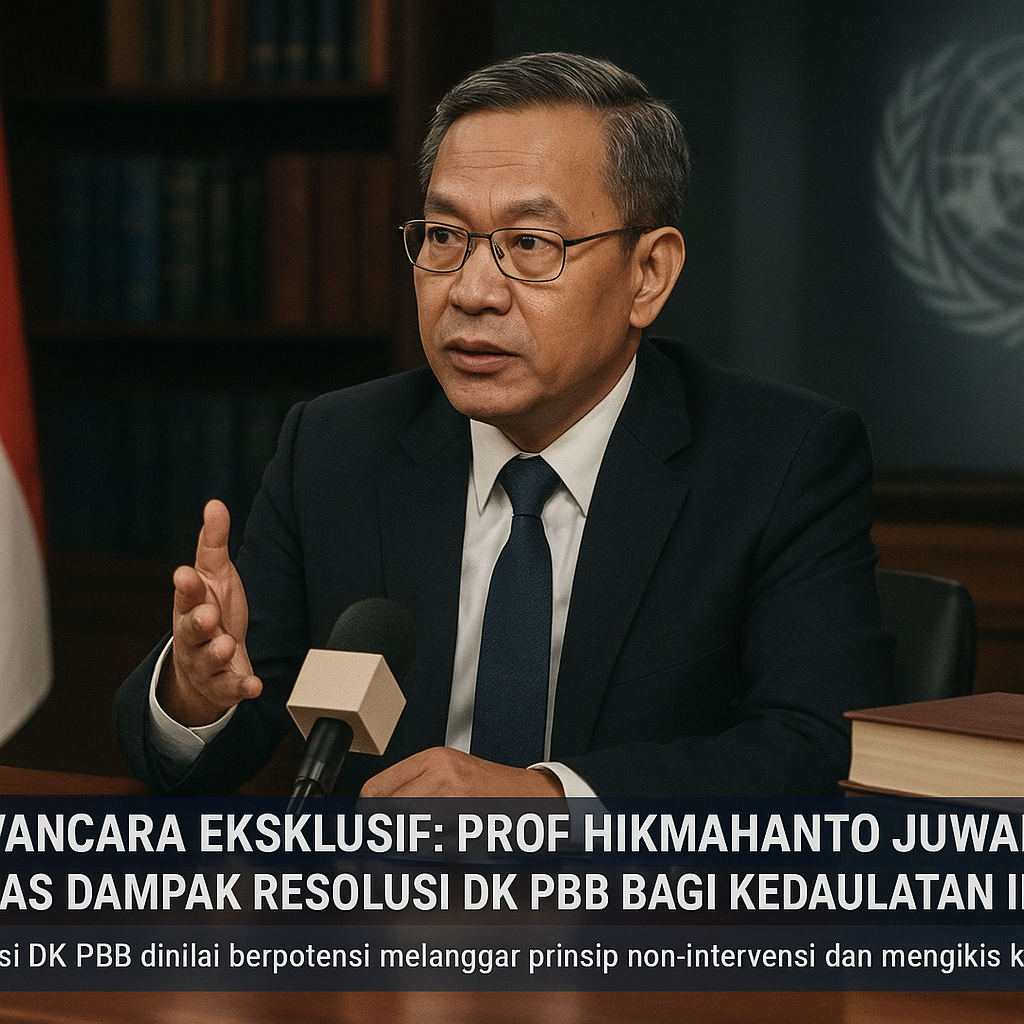 Wawancara Eksklusif: Prof Hikmahanto Juwana Bahas Dampak Resolusi DK PBB bagi Kedaulatan Indonesia