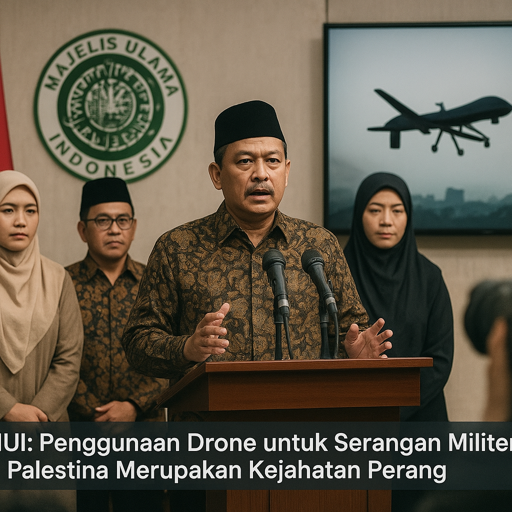 MUI: Penggunaan Drone untuk Serangan Militer di Palestina Merupakan Kejahatan Perang