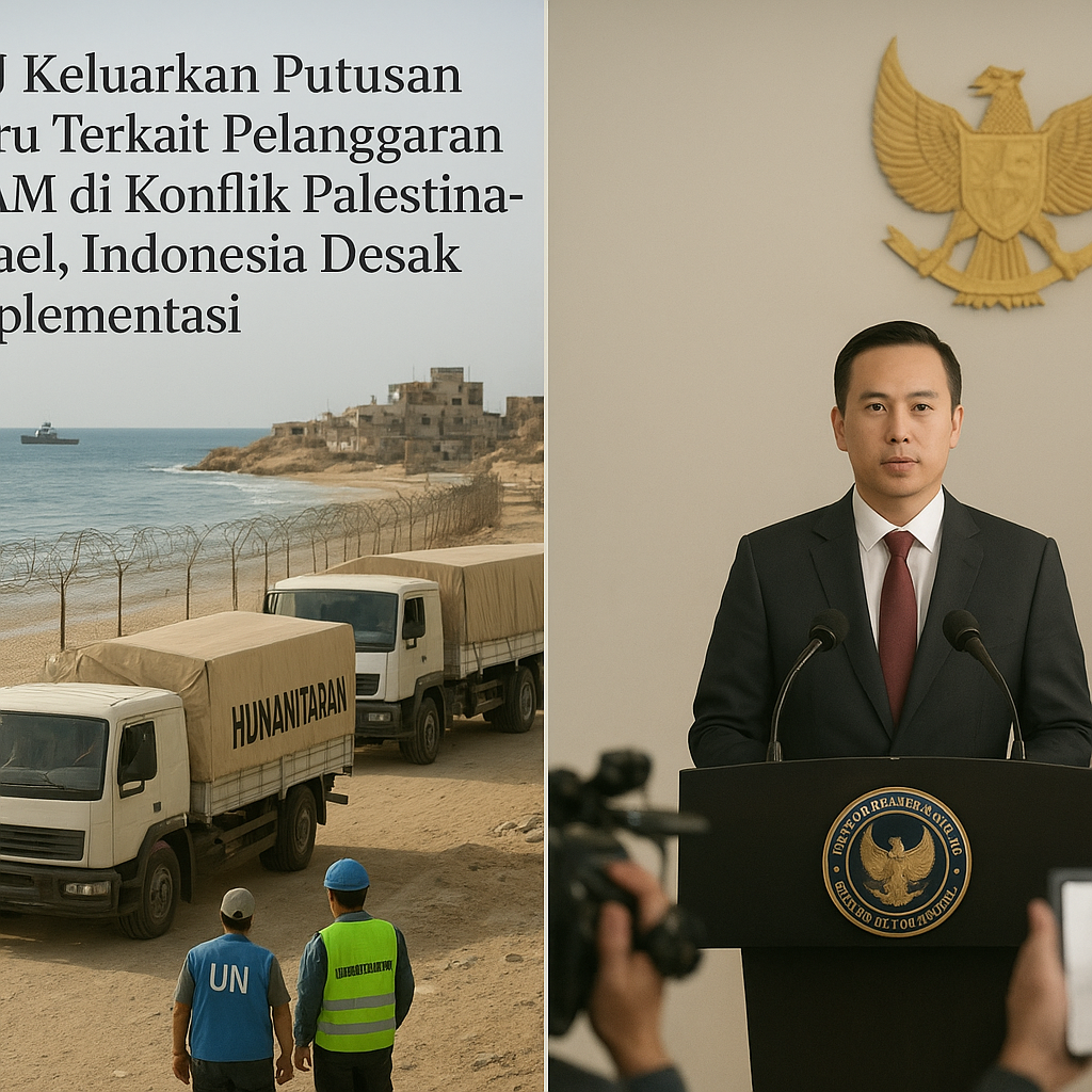 ICJ Keluarkan Putusan Baru Terkait Pelanggaran HAM di Konflik Palestina-Israel, Indonesia Desak Implementasi