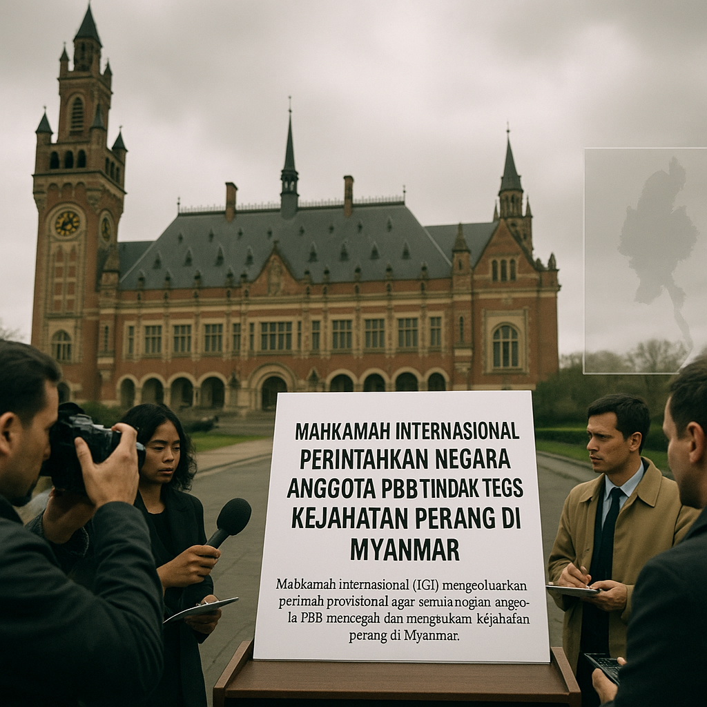 Mahkamah Internasional Perintahkan Negara Anggota PBB Tindak Tegas Kejahatan Perang di Myanmar