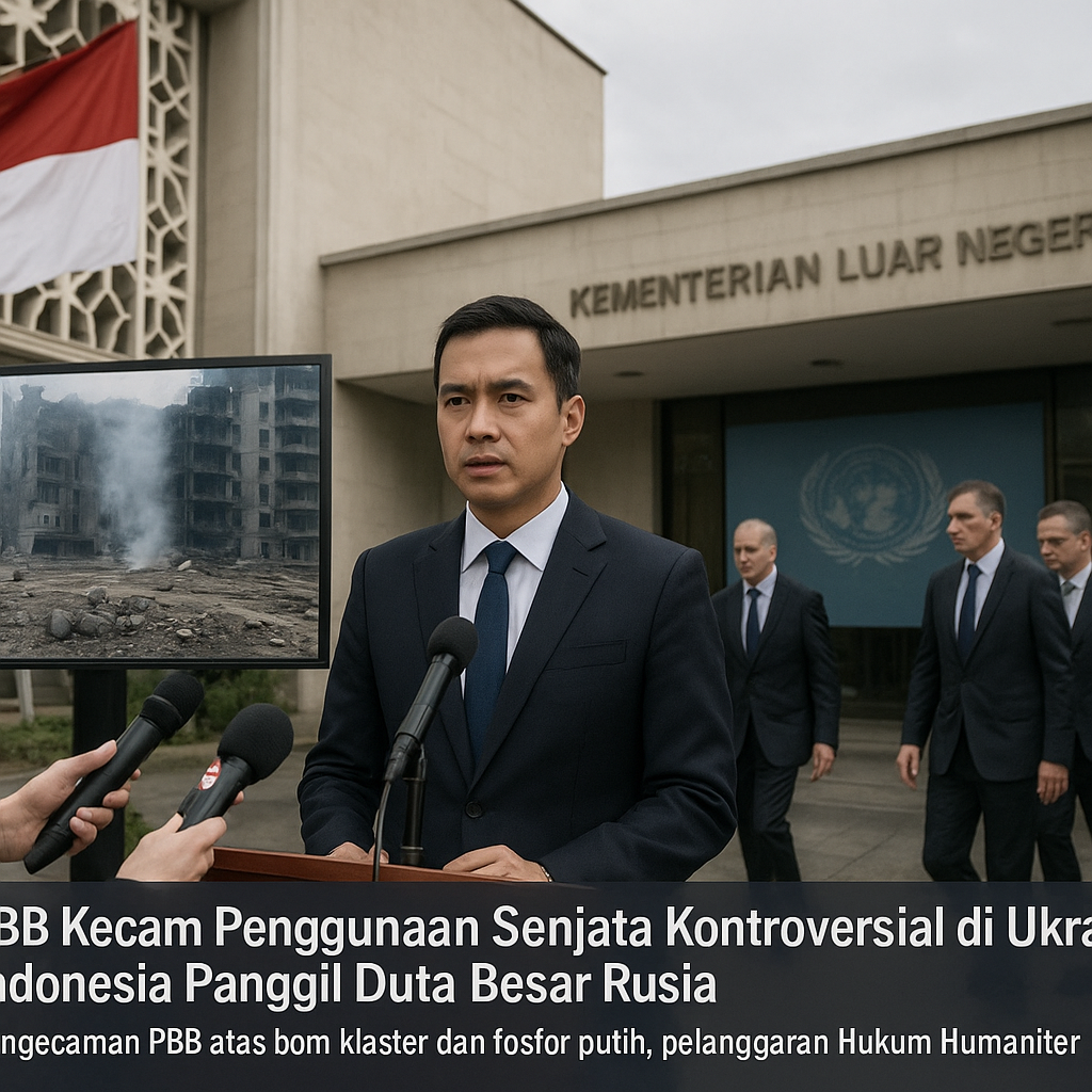 PBB Kecam Penggunaan Senjata Kontroversial di Ukraina; Indonesia Panggil Duta Besar Rusia