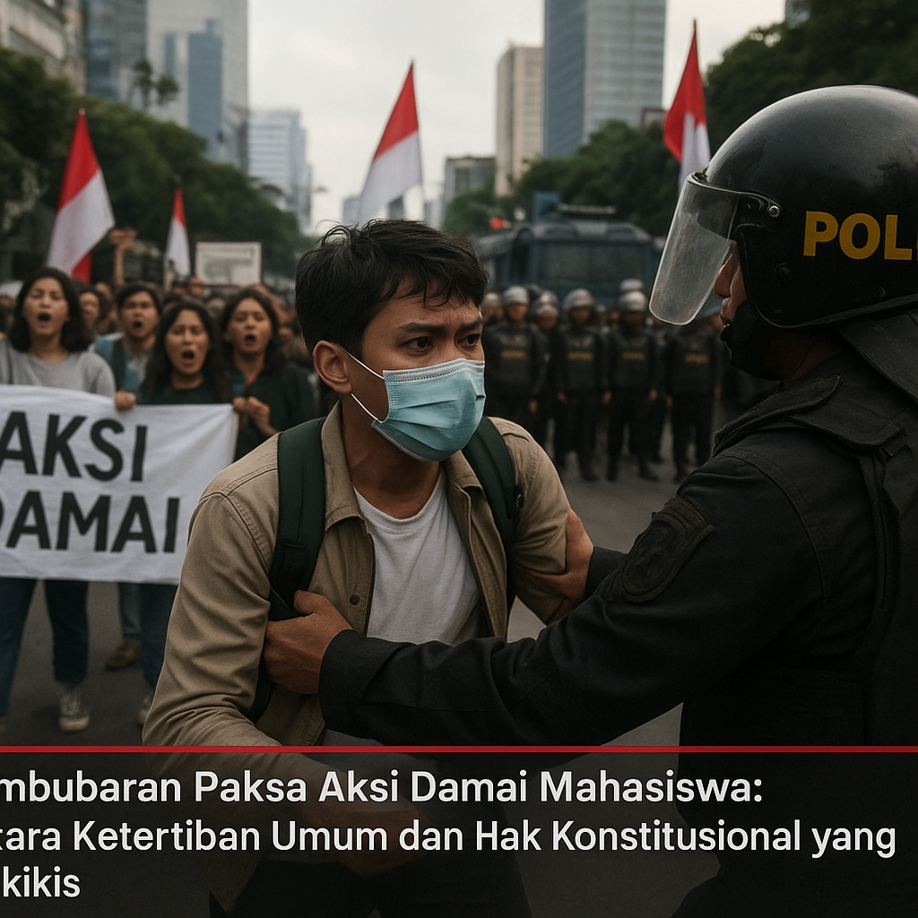 Pembubaran Paksa Aksi Damai Mahasiswa: Antara Ketertiban Umum dan Hak Konstitusional yang Terkikis