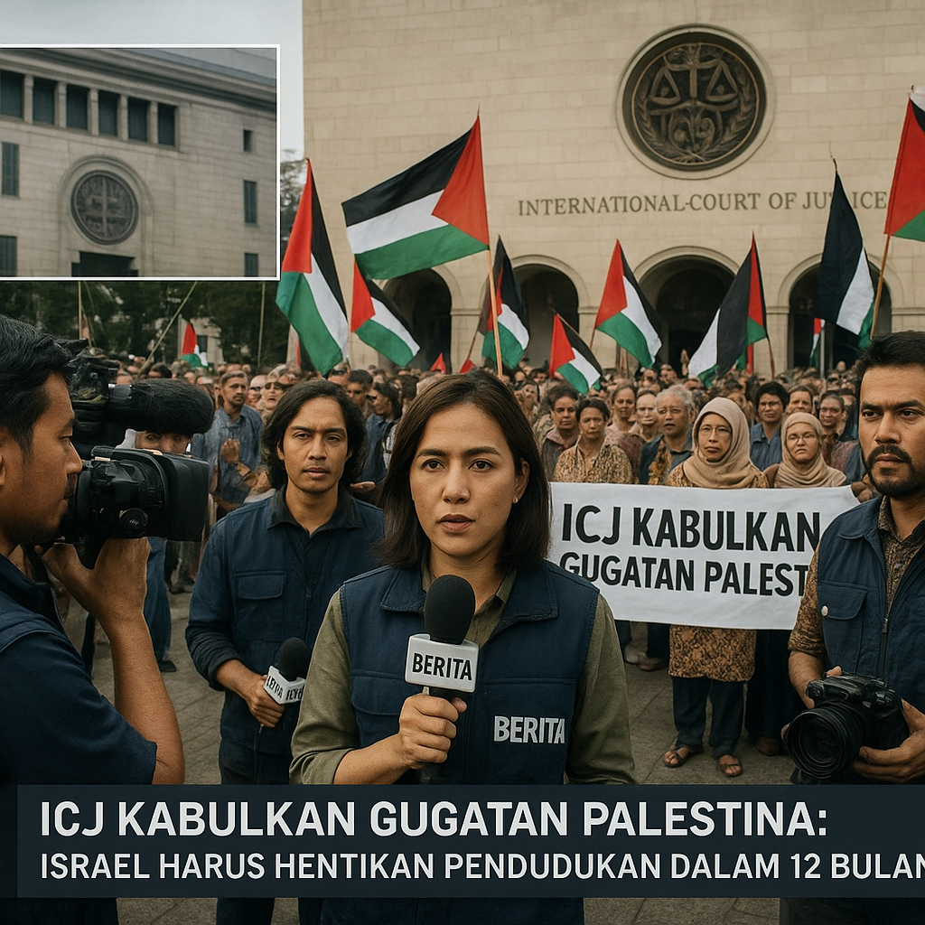 ICJ Kabulkan Gugatan Palestina: Israel Harus Hentikan Pendudukan dalam 12 Bulan