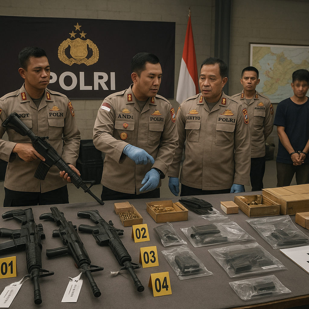Polri Tangkap Jaringan Perdagangan Senjata Ilegal yang Terkait Milisi Konflik di Poso