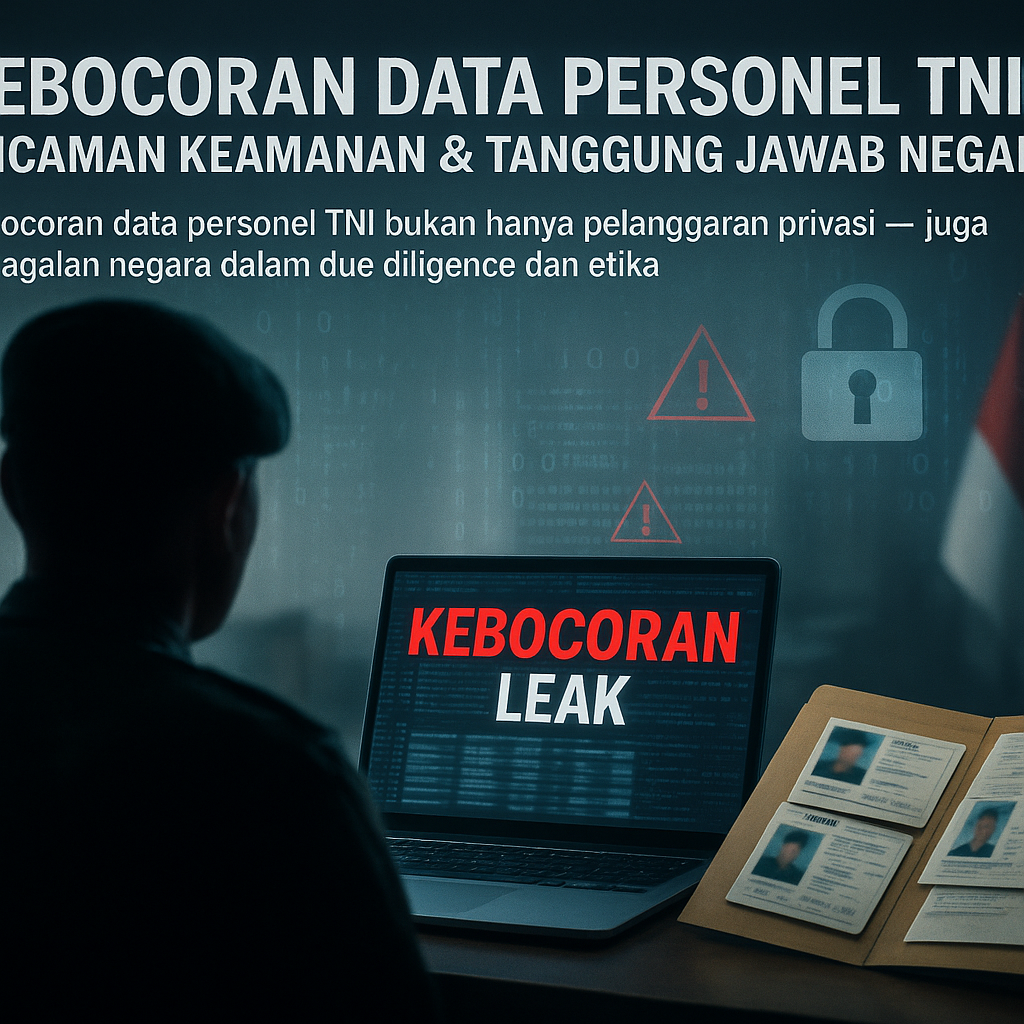 Kebocoran Data Personel TNI: Antara Ancaman Keamanan dan Tanggung Jawab Negara dalam Melindungi Privasi Prajurit