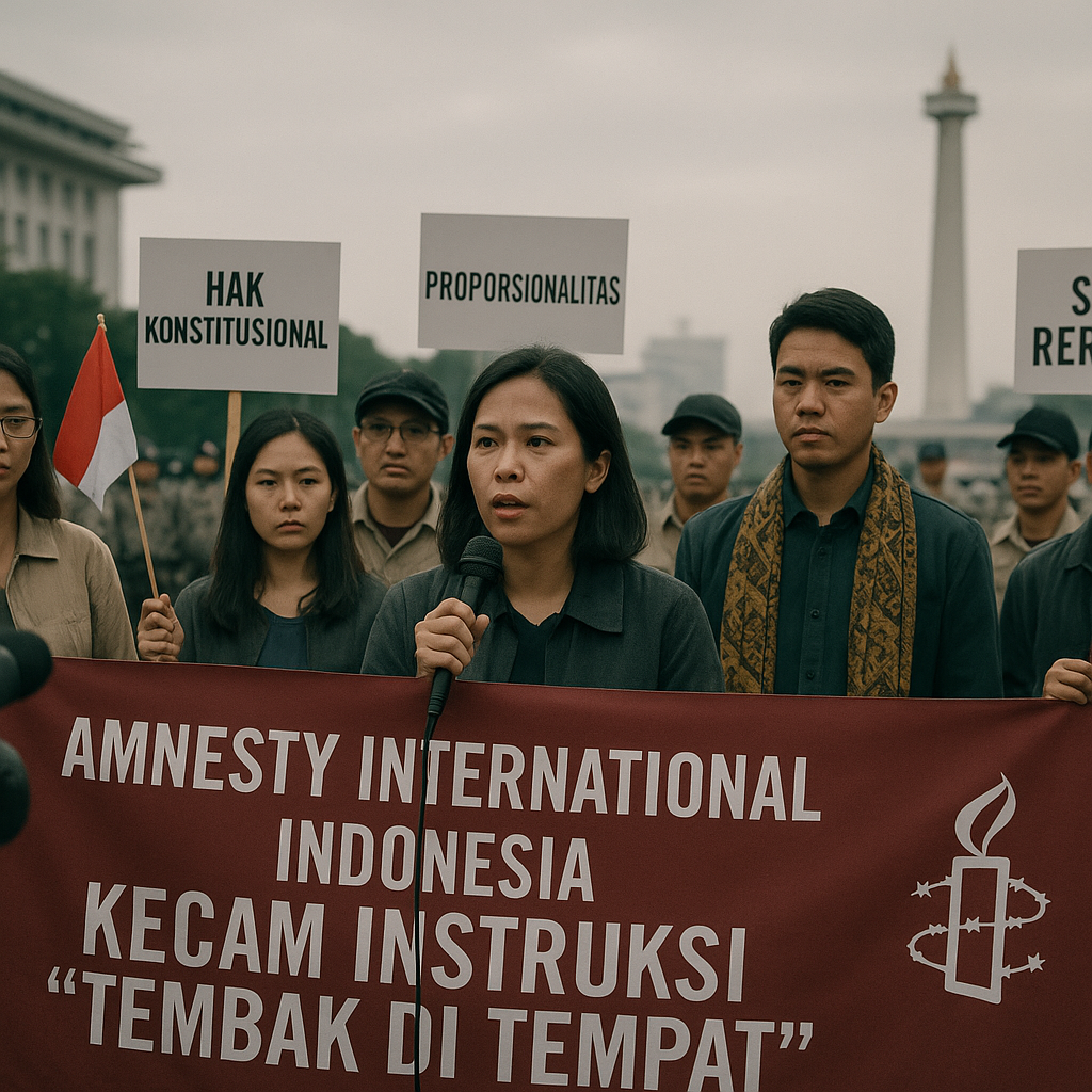 Amnesty International Indonesia Kecam Instruksi 'Tembak di Tempat': Solusi Represif Hanya Menambah Luka