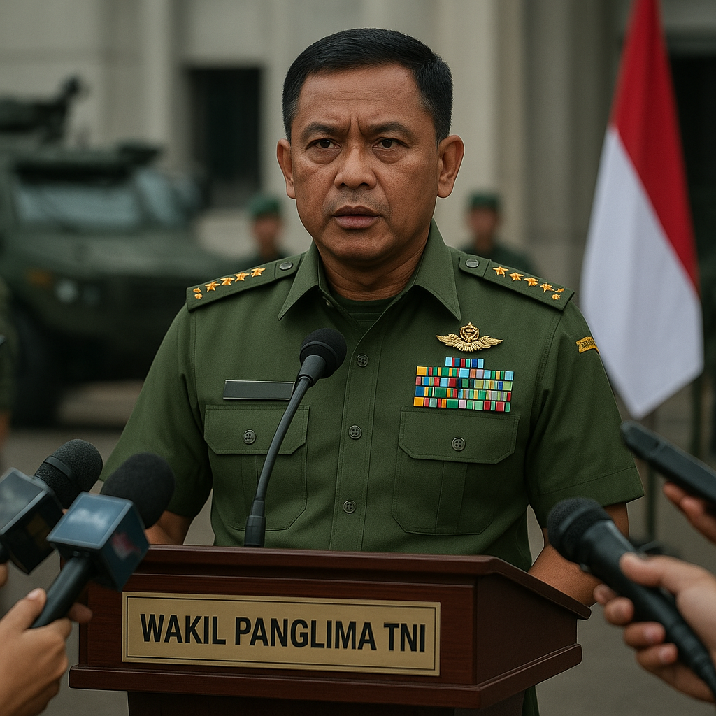 Wakil Panglima TNI Bantah Isu Darurat Militer Usai Kericuhan