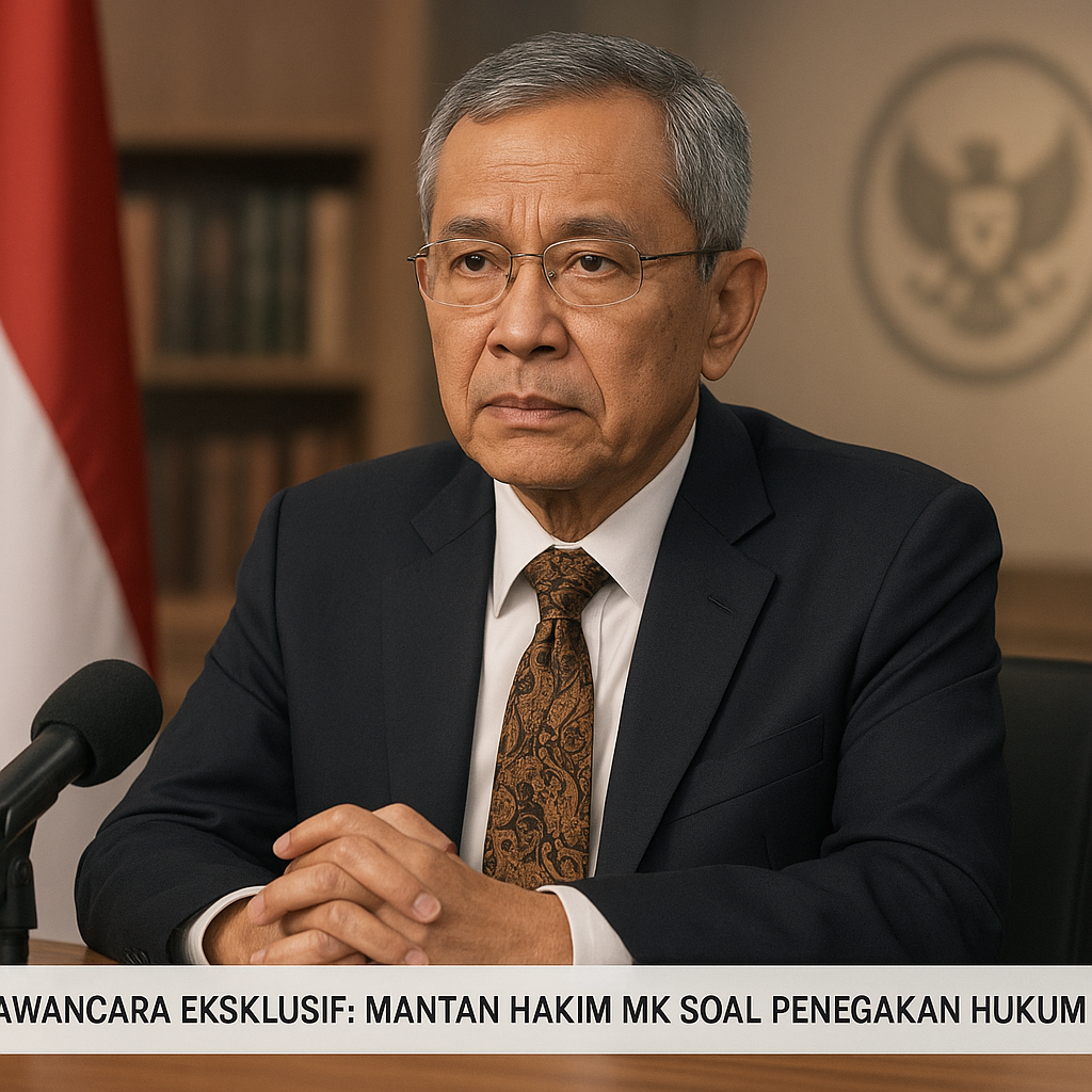 Wawancara Eksklusif: Mantan Hakim MK Soal Penegakan Hukum dalam Konflik