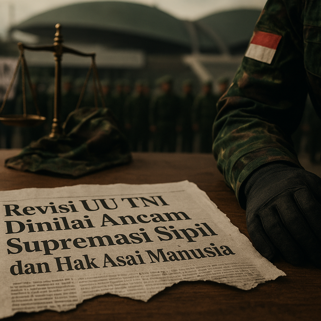 Revisi UU TNI Dinilai Ancam Supremasi Sipil dan Hak Asasi Manusia