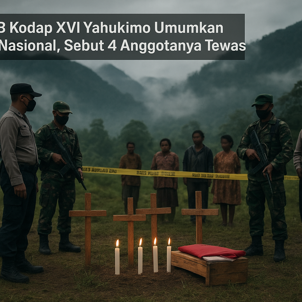 TPNPB Kodap XVI Yahukimo Umumkan Duka Nasional, Sebut 4 Anggotanya Tewas