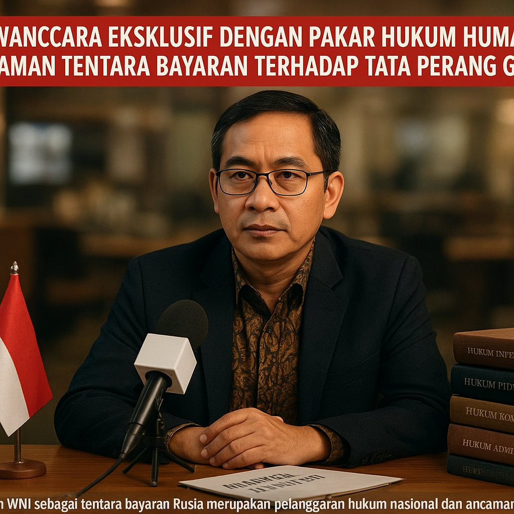Wawancara Eksklusif dengan Pakar Hukum Humaniter: Ancaman Tentara Bayaran terhadap Tata Perang Global