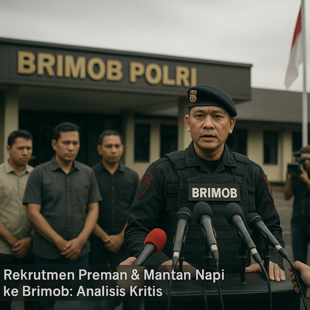 Rekrutmen Preman dan Mantan Napi ke Brimob: Analisis Kritis terhadap Etika Profesi dan Standar Kepolisian