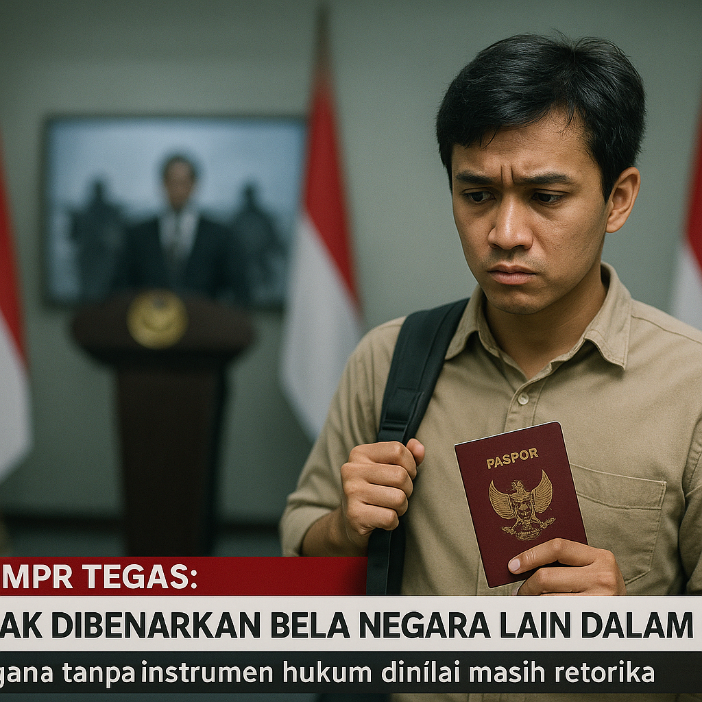 Ketua MPR Tegas: WNI Tak Dibenarkan Bela Negara Lain dalam Perang