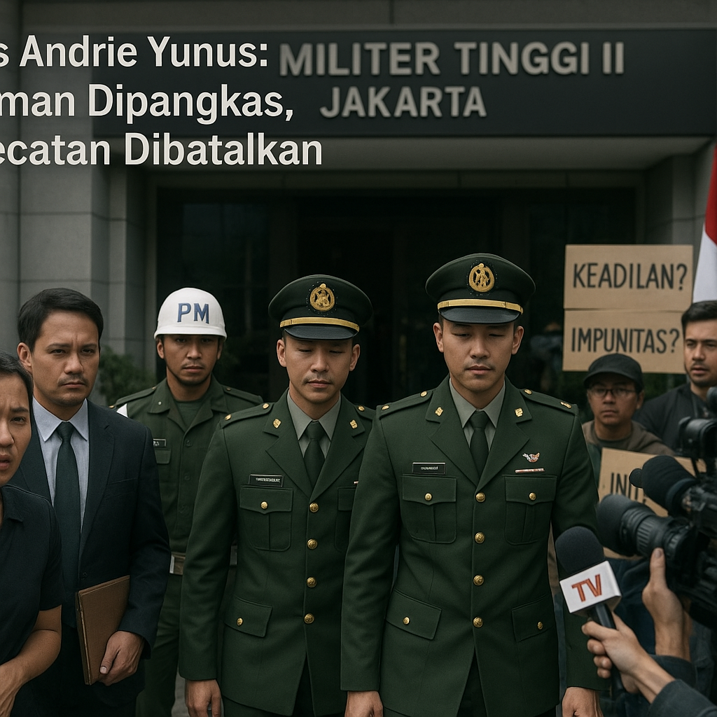 Kasus Andrie Yunus: Hukuman Dipangkas, Pemecatan Dibatalkan, Impunitas Prajurit TNI Menguat