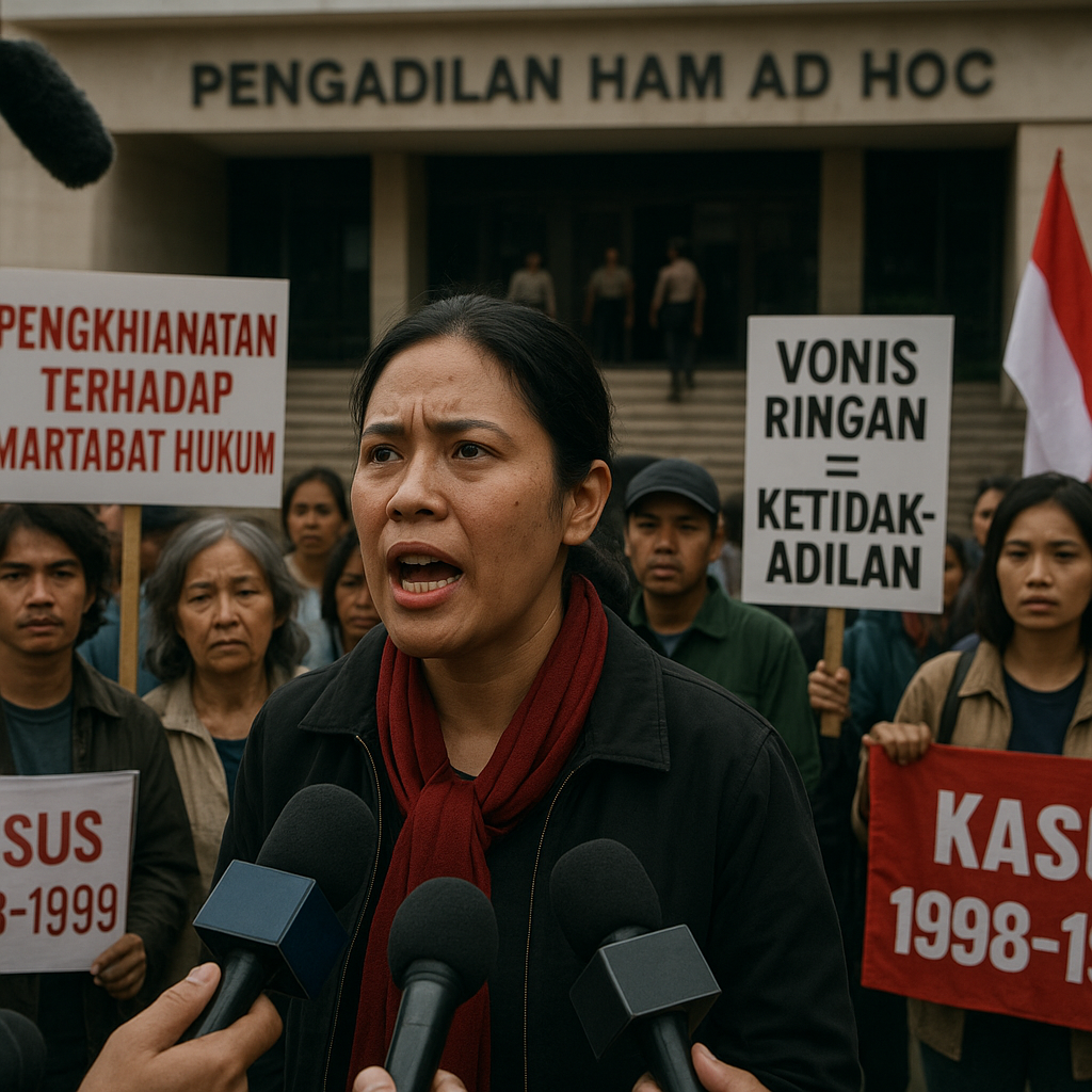 Pengadilan HAM Ad Hoc Kasus 1998-1999 Diputus, Aktivis Kecam Vonis Ringan yang Mencoreng Martabat Hukum