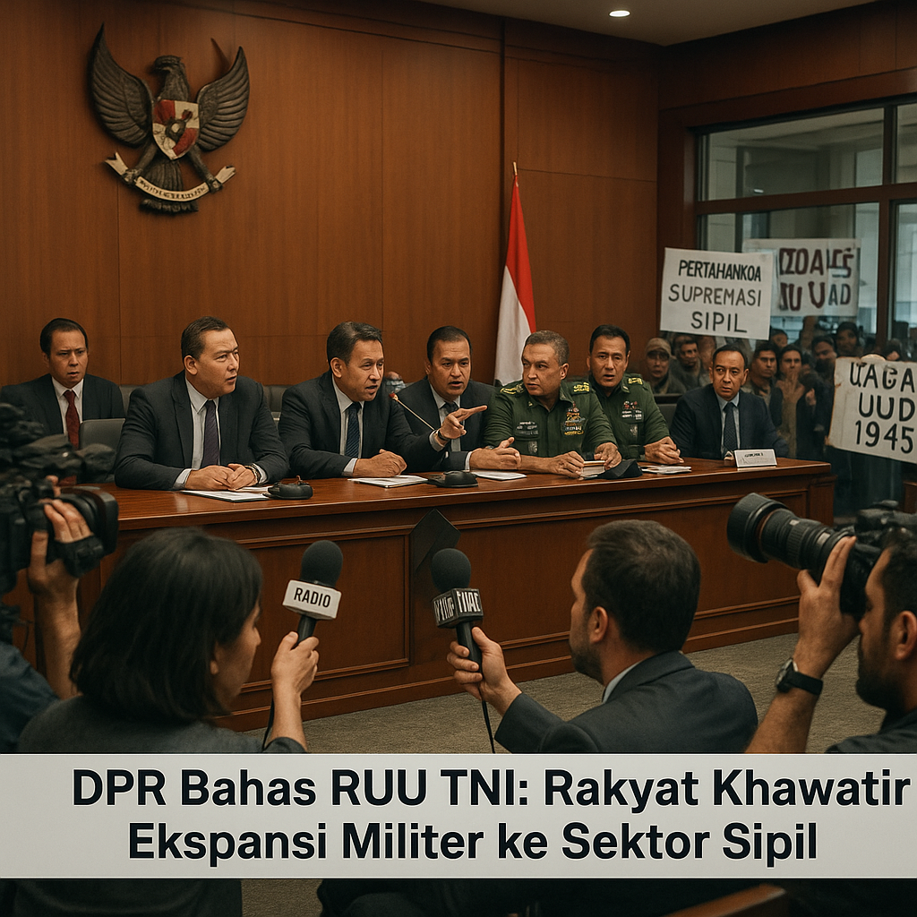 DPR Bahas RUU TNI: Rakyat Khawatir Ekspansi Militer ke Sektor Sipil