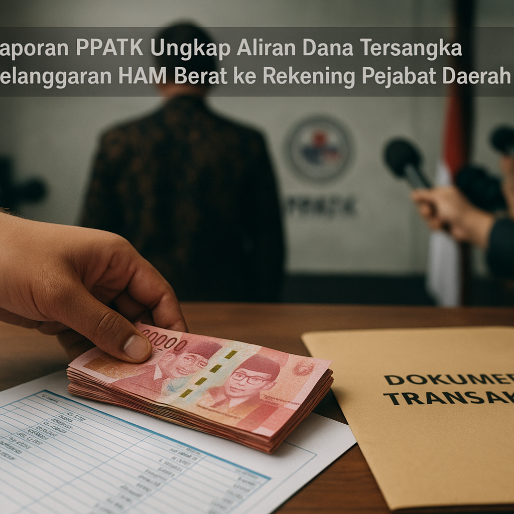 Laporan PPATK Ungkap Aliran Dana Tersangka Pelanggaran HAM Berat ke Rekening Pejabat Daerah
