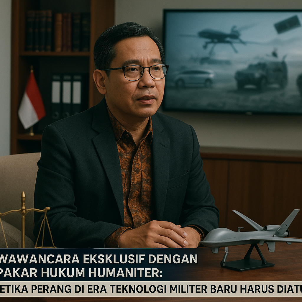 Wawancara Eksklusif dengan Pakar Hukum Humaniter: 'Etika Perang di Era Teknologi Militer Baru Harus Diatur'