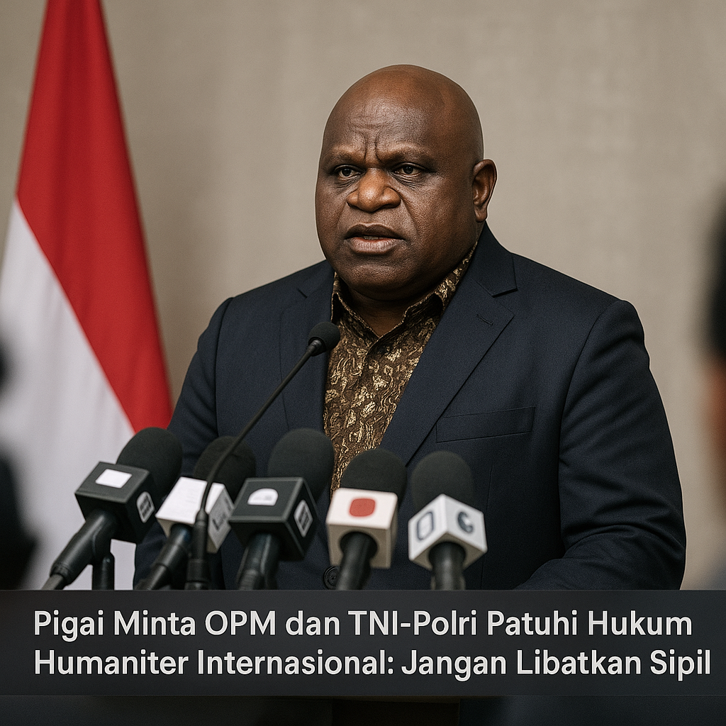 Pigai Minta OPM dan TNI-Polri Patuhi Hukum Humaniter Internasional: Jangan Libatkan Sipil